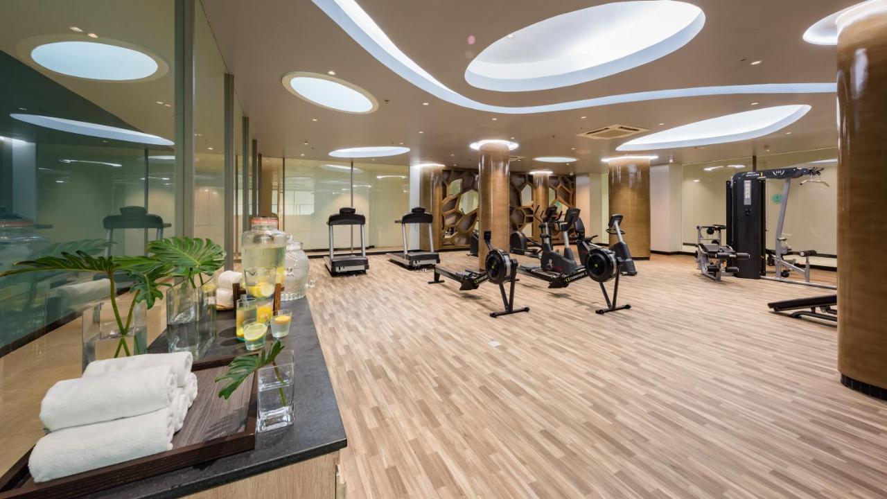 Oceanfront Beach Resort - Sha Extra Plus Patong Bagian luar foto The gym at the hotel